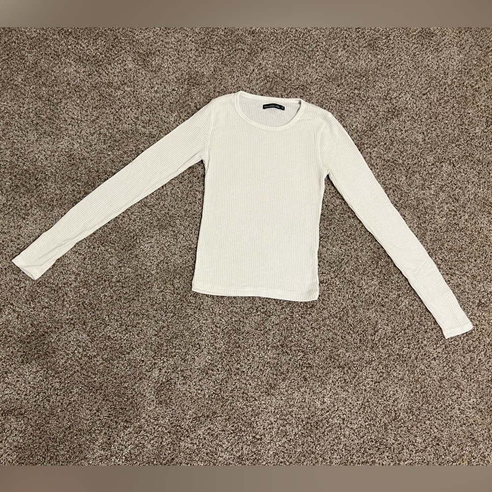 Abercrombie & Fitch Long Sleeve Ribbed Tee - Size XS